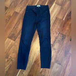 Paige Ankle Skinny Jeans Size 26 Dark Wash